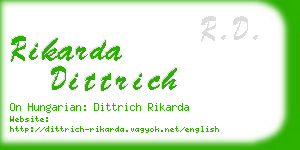 rikarda dittrich business card